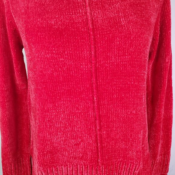 Style & Co Womens Red Chenille Sweater PS - Picture 6 of 10